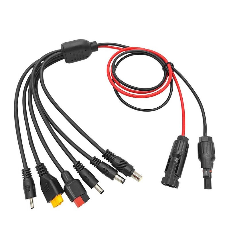 Gobesty 6 in 1 Solar Cable Adapter, Universal Solar Plug