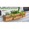 BIOMAND Adjustable Window Box Brackets, 6 to 12 inch Heavy