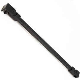Matte Black Stainless Steel Wall-to-Glass Support Bar Support Arm for 1/4" 5/16" 3/8", or 6mm 8mm 10mm Glass for Fixed Frameless Shower Glass Panel (40cm)
