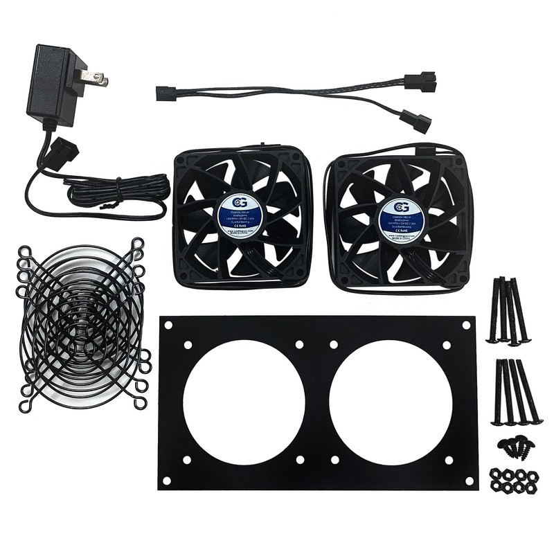 CabCool 802 Lite Dual 80mm Fan Cooling Kit for Cabinet