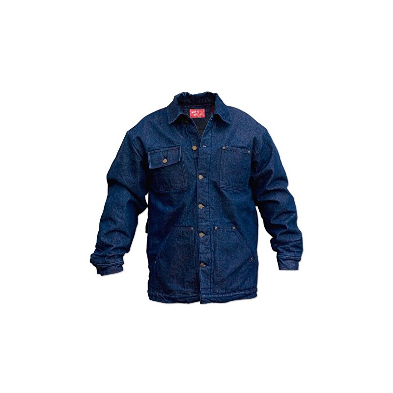 Wild Ass Lined Denim Chore Coat Rigid Blue LG