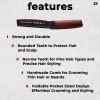 Speert Handmade Swiss European Folding Comb #33 4" Tortoise Havana