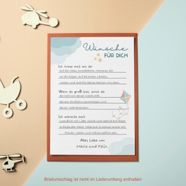 20 Baby Shower Guessing Playing Cards - Games for Gender Reveal Party and Baby Shower, Typing Cards for Baby Girls and Boys (Blue Sky)