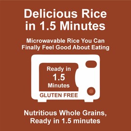 Reganic Organic Whole Grain Brown Rice, 8.8 oz (Pack of 6) | Microwave in 90 Seconds | USDA Certified Organic | Vegan & Gluten-Free | Quick Side Dish or Easy Meal