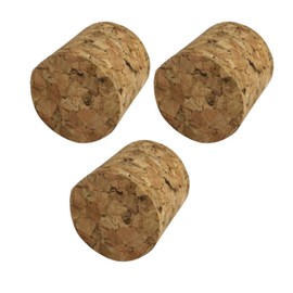 Almost Off Grid 3 x Traditional Solid Cork bungs for Glass demijohns for Making Wine, Brewing Beer, Fermenting Cider, Homebrewing Mead