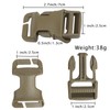 Qavctw 2x 1 Buckle Quick Side Release Buckle for Tactical