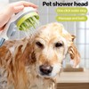 Pet Dog Grooming Shower Head with Massage Brush Functionality and