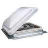 Heng's 90092B 3" White Garnish Vertical Leg for Standard Mount Universal Vents