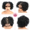 lumeng Micro Twist Braided Wigs for African American Women Glueless