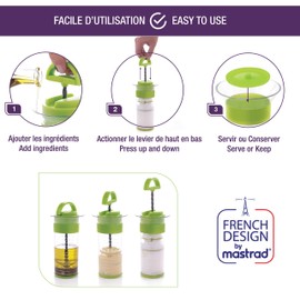 Mastrad F26908 Dressing Spin-Top Stainless Steel Green