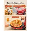 HomCozy Electric Pizza Oven Indoor with Glazed Ceramic Stone, 12-Inch