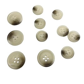 CYATHAGOR Standard Suit Buttons Set - 20 Pieces, 5x20mm (13/16 Inch) Jacket Front, 15x15mm (5/8 Inch) Sleeves & Pants, Resin Material
