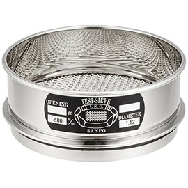 Sanpo Stainless Steel Sieve 5.9 x 1.8 inches (150 x 45 mm) 2.80 mm/5-3290-23