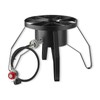 Portable Gas Stove with Hose Guard, Steel Heavy Duty Single