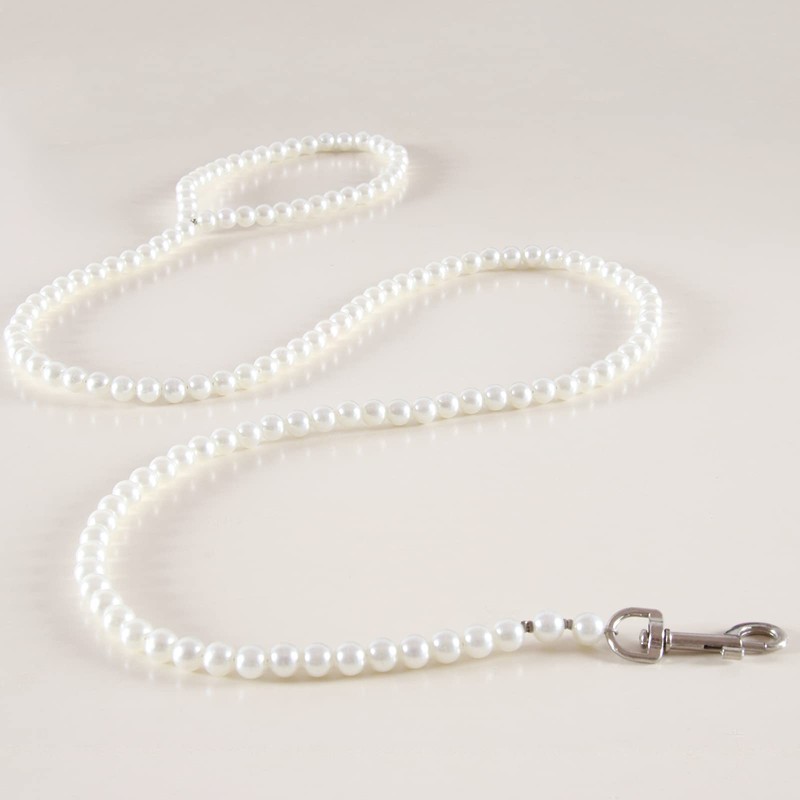 Cdycam 120cm 4ft Custom Pearls Beaded Pet Dog Cat Training
