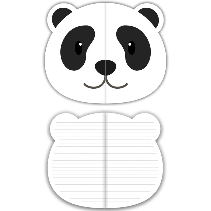 SIIXU Cute Animal Shaped Notebooks, 4 Pack A5 Lined Journal,