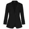 LADI TREND Womens Blazer Suit One Button Suit Notched Lapel