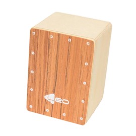 SM SunniMix Wooden Cajon Box Drum, Compact Portable Professional Hand Drum for Stage Performance Party, Brown Wood