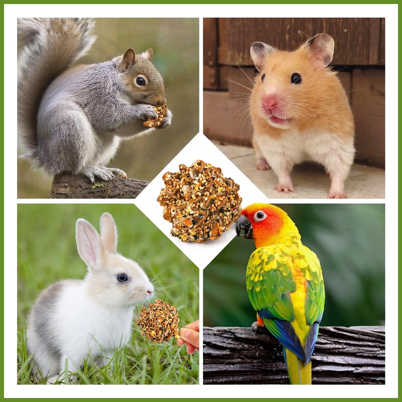 Abizoo Natural Pinecone Chew Toys with Edible Sunflower & Veggies