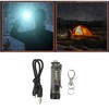 Keychain Flashlight Bright IP65 Waterproof Rechargeable Red Blue Black Light