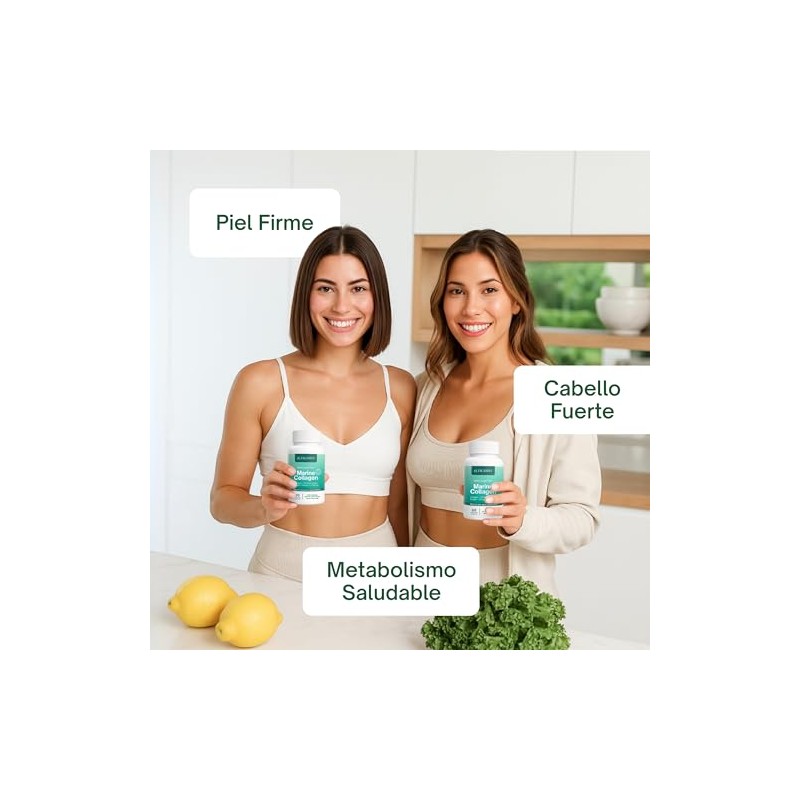 Marine Collagen Peptides Colageno Marino Hidrolizado Puro Vitaminas Cabello Piel