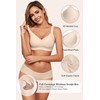 HORISUN Women No Underwire Bras Seamless Comfortable Bra Supportive Bralette