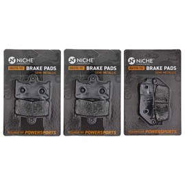 NICHE Brake Pad Set for Victory Cross Country Hammer Roads Kingpin 2204196 2203679 Complete Semi-Metallic
