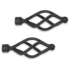 Cambria Classic Complete Torch Finials in Matte Brown (Set of 2)