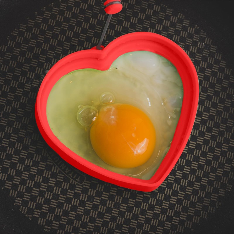 TEAONE Egg Mold, 4 PCS Egg Cooking Rings for Frying