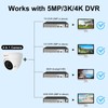 Anpviz 5MP Analog CCTV Camera, HD 4-in-1(TVI/AHD/CVI/CVBS), 4X Manual Focus/Zoom