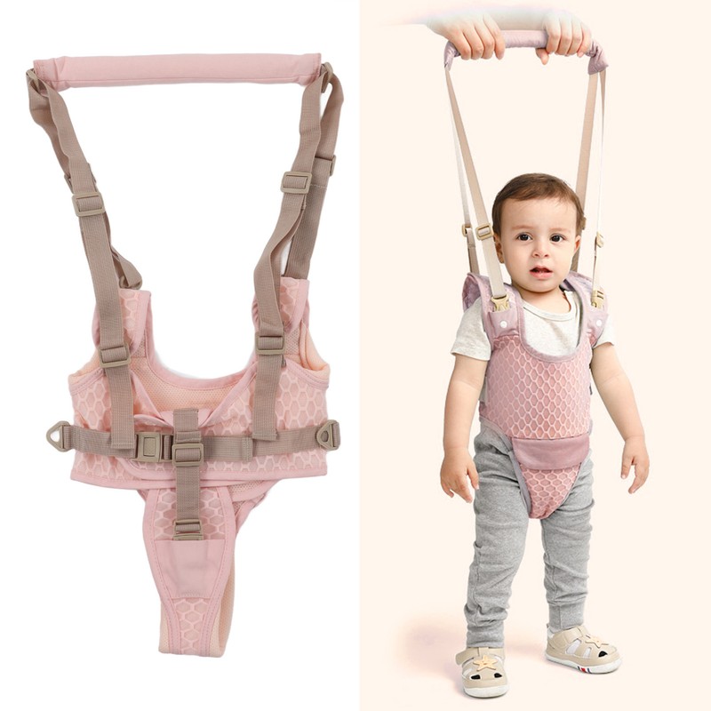 Baby Walking Harnesses Lightweight Adjustable Detachable Crotch Pad Handheld Toddler