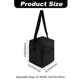 Lyreh 16oz Propane Tank Bag, Small Propane Gas Tank Pouch to Hold 4 Mini Fuel Cylinders with Adjustable Shoulder Strap Detachable Padded Divider for Camping BBQ Outdoor Cooking Bag Only