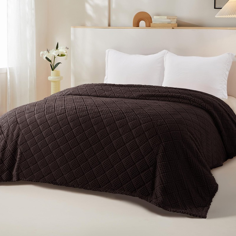Whale Flotilla Cuddly Blanket, Soft, Warm and Fluffy Waffle Blankets