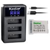 Kastar 1 Pack NB-13L Battery and LCD Triple USB Charger