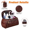 6 Pcs Groomsmen Gift Groomsmen Toiletry Bags Set Leather Toiletry