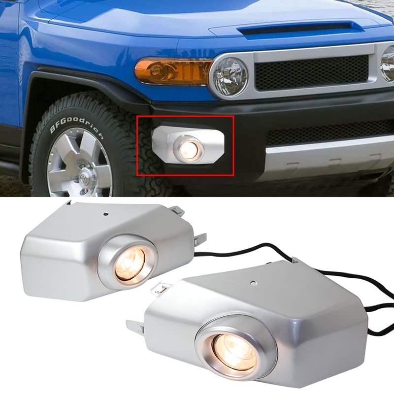 Front Bumper Fog Lights 3000K Clear Lens Fog Lamps for