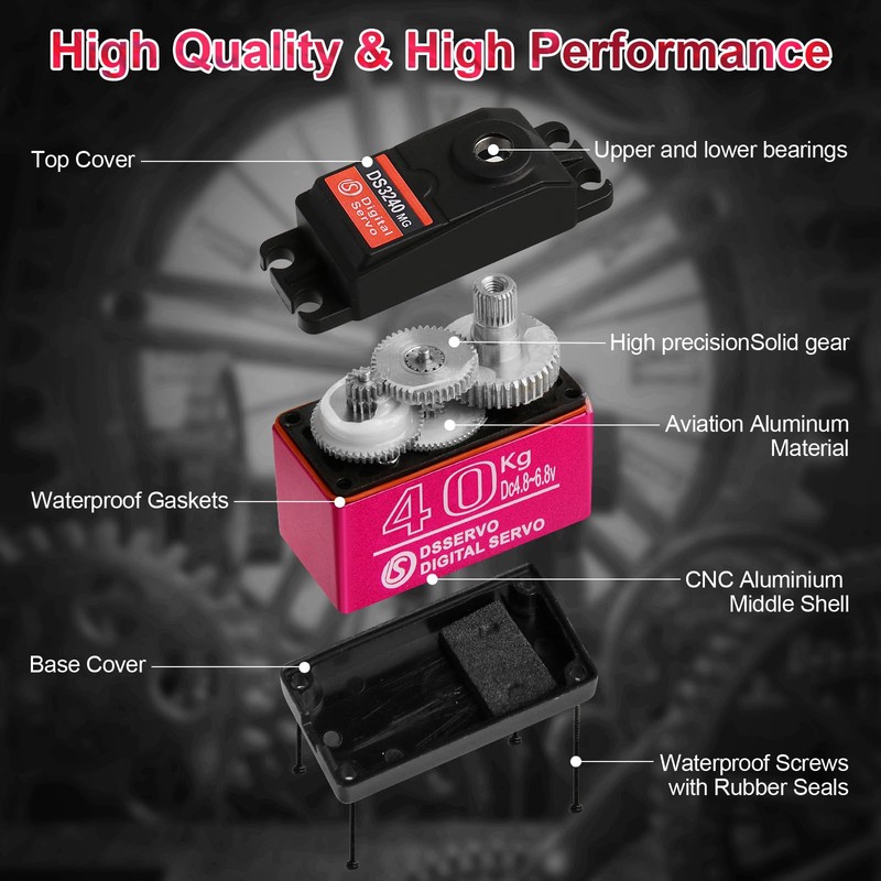 40KG High RC Servo High Torque Servo Motors Digital Servo