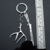 Hunting Rifle & Deer Antler Themed Shotgun Charms Keychain Key