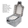 IP66 Outdoor Waterproof Switch Socket Box Surface Mounted Splashproof Dustproof