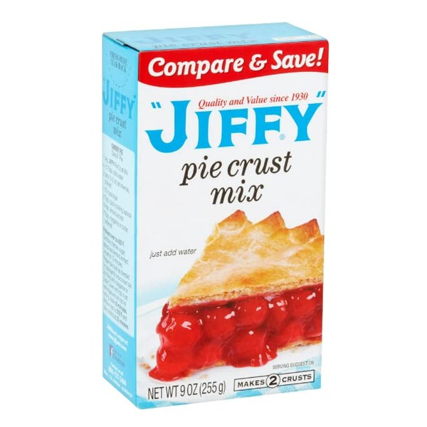 Jiffy Pie Crust Mix, 9 Oz Box (Pack of 4)