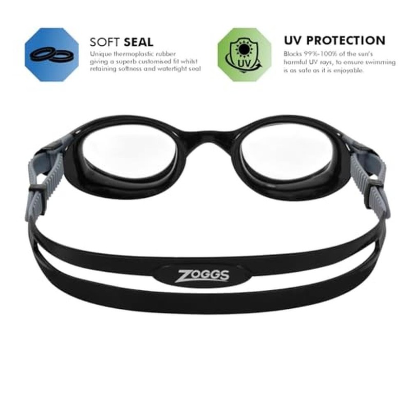 Zoggs Phantom 2.0 Black Grey Clear