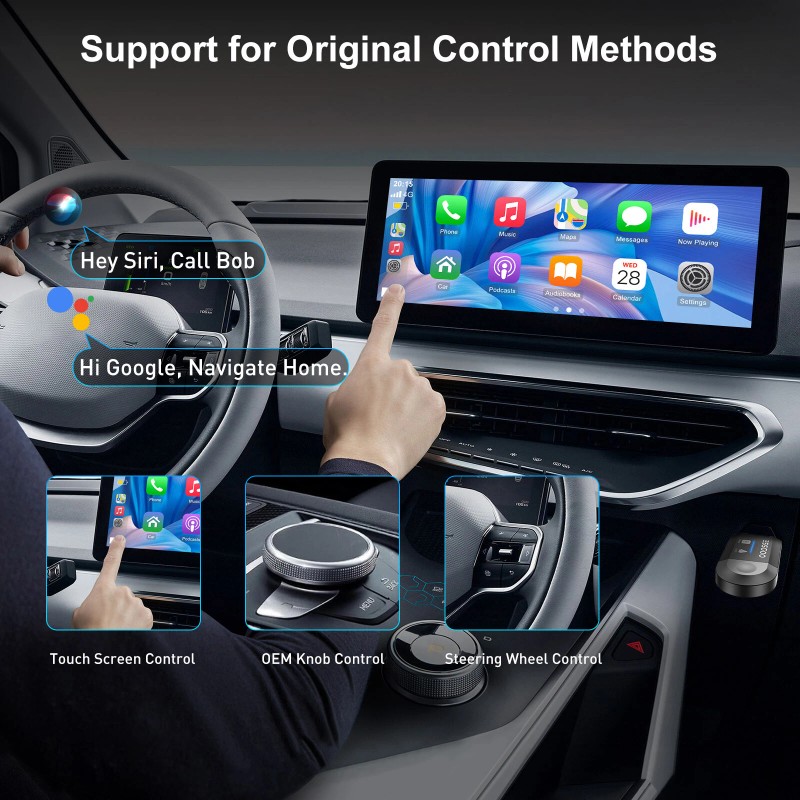 Universal 2 in 1 Wireless Carplay Adapter Android Auto Adapter