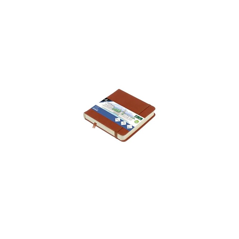 Kangaro Art Sketchbook 12 x 12 cm Cognac PU Hard