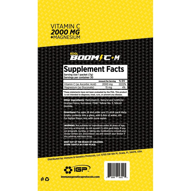 Immune & Genetics Protocols Kool Boom C+M - 30 Stick