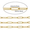 Julie Wang 2 Meters Gold Stainless Steel Paperclip Chain for
