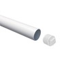 sourcing map 20 Pcs PVC Pipe Male Thread Plug 1"
