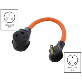 AC WORKS 6-50 Welder Adapter (TT-30 RV 30A to 6-50)