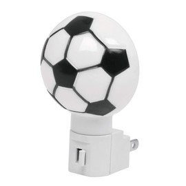 Volteck LUZ-04, Luz de noche con cuerpo de ABS y cubierta de poliestireno, balón soccer