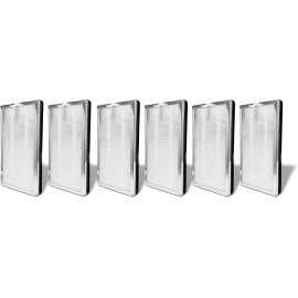 NISPIRA True HEPA Carbon Replacement Air Filter For Medify Purifier MA-15 MA-15R 6 Pks