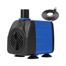 AQUANEAT Small Fountain Pump, 160 GPH Submersible Water Pump for Aquarium Fish Tank, Outdoor Water Fountain, Hydroponics, Pond Filter Pump